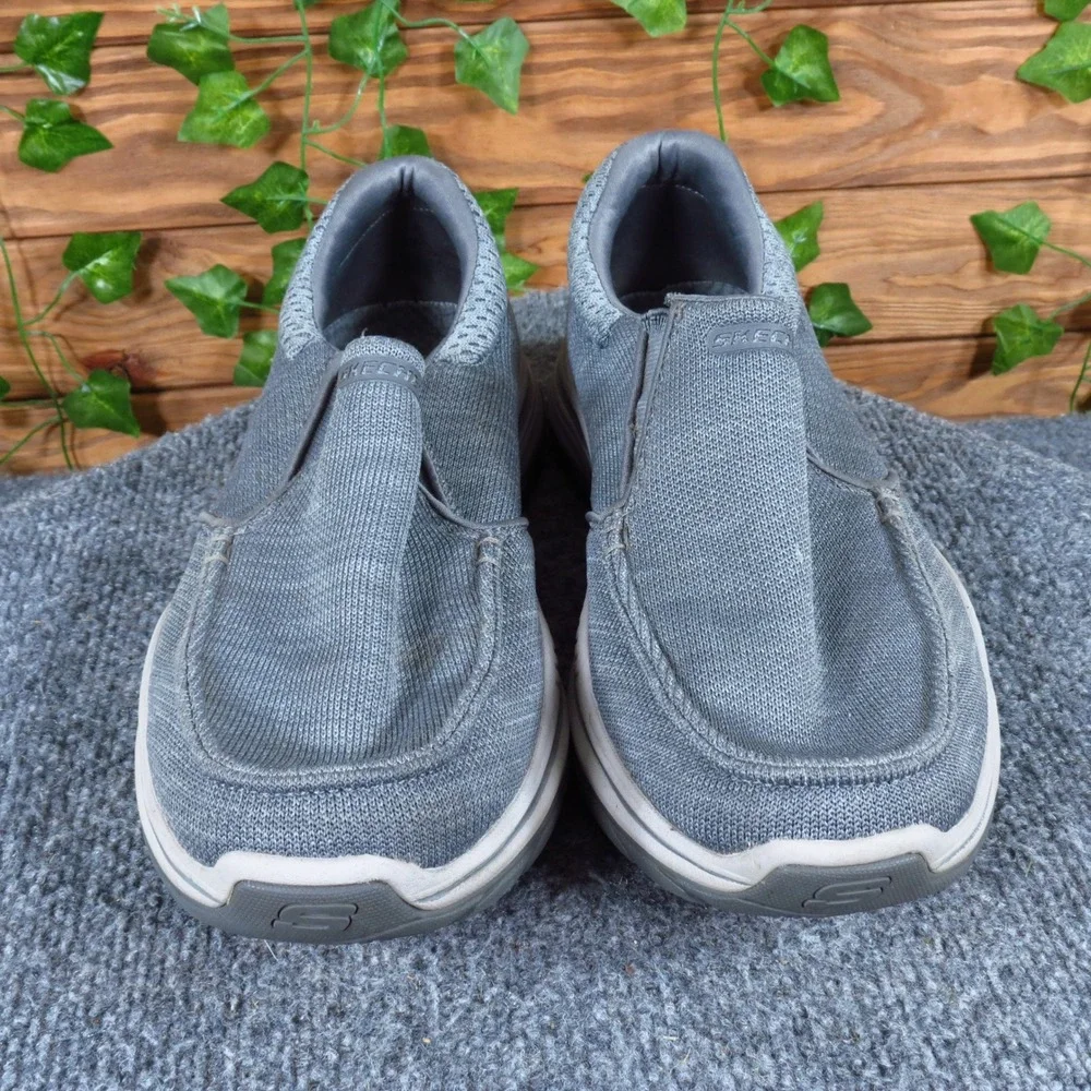 Skechers Expected 2.0-Andro Men Casual Slip On Size 8.5 Walking Gray‎ Fabric